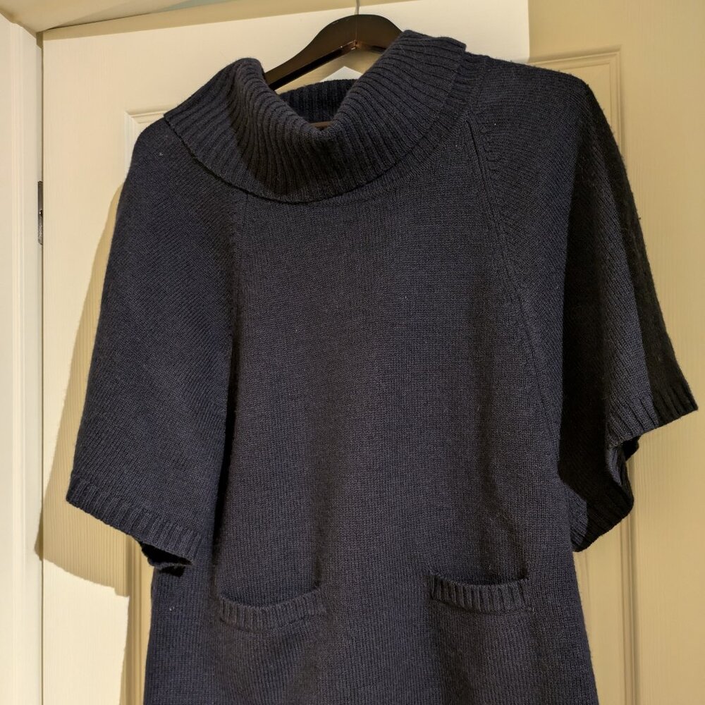 Navy Merino Wood Sweater